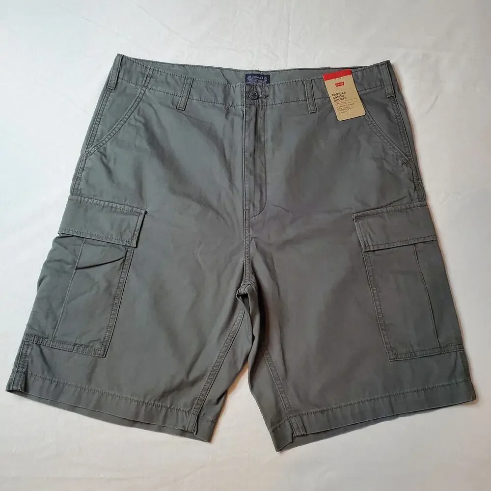 Levi's Men's Size 38 NWT Carrier Cargo Shorts Grey 001KG0024